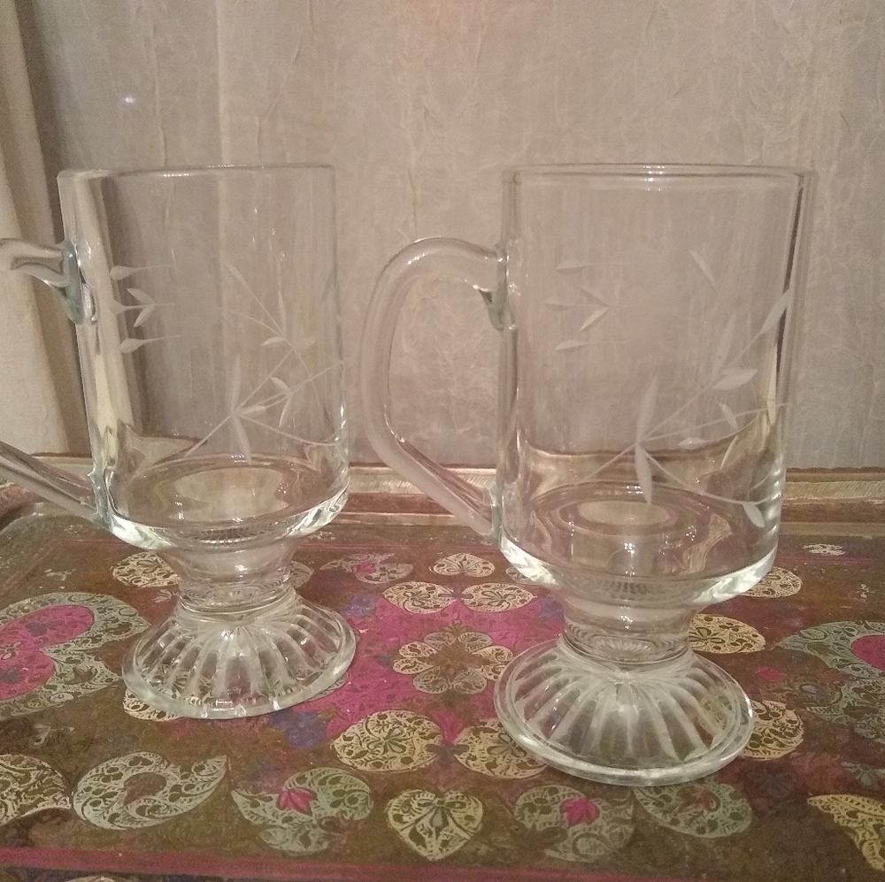 Princess House Irish Coffee Mugs, vintage